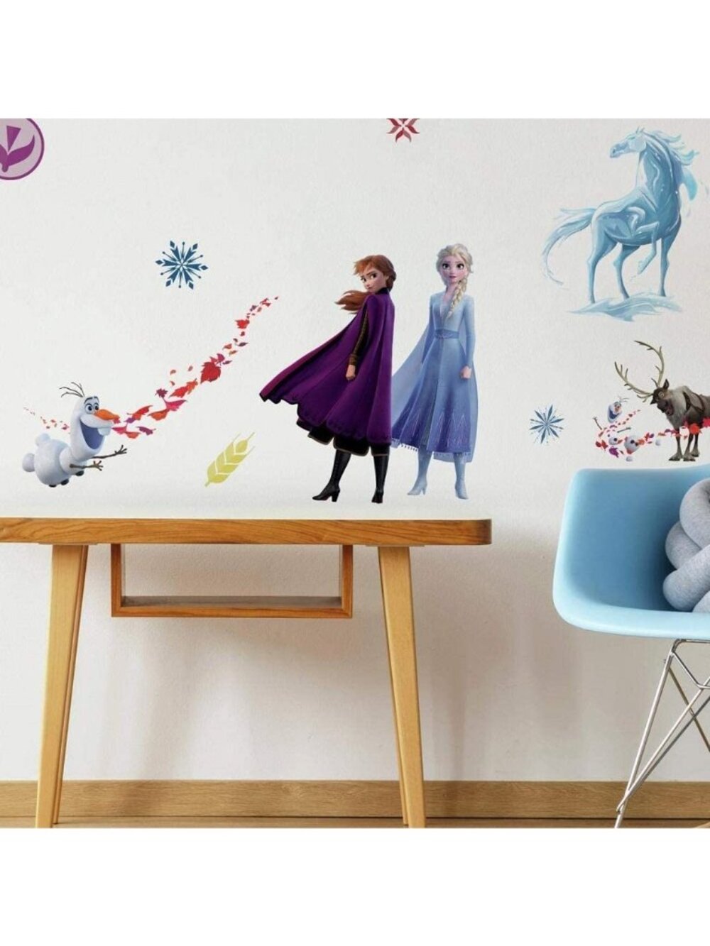 Disney Frozen 2 Wall Decals 21-Piece Set Featuring Anna Elsa Olaf & Water Horse